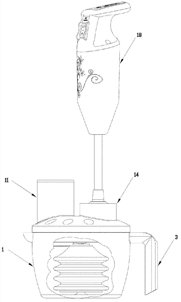 Combined rotary garlic-peeling device