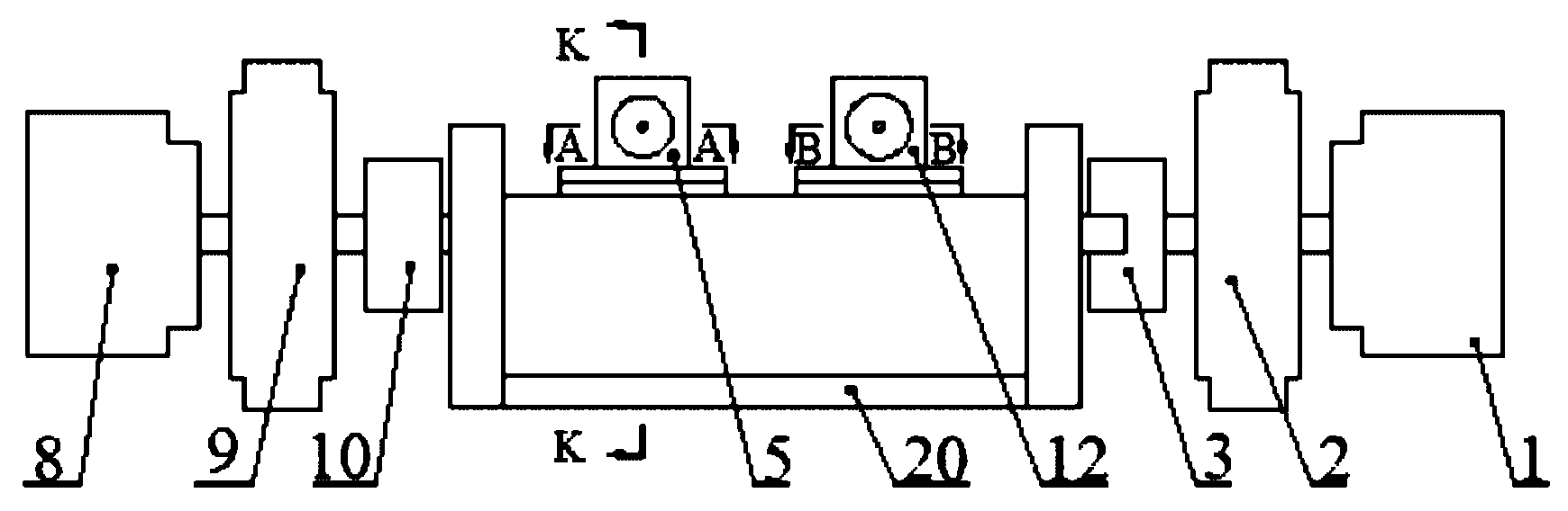 Opposite-cutting type blanking machine for driving linear motion of double screw rods by AC (Alternating Current) servo motor