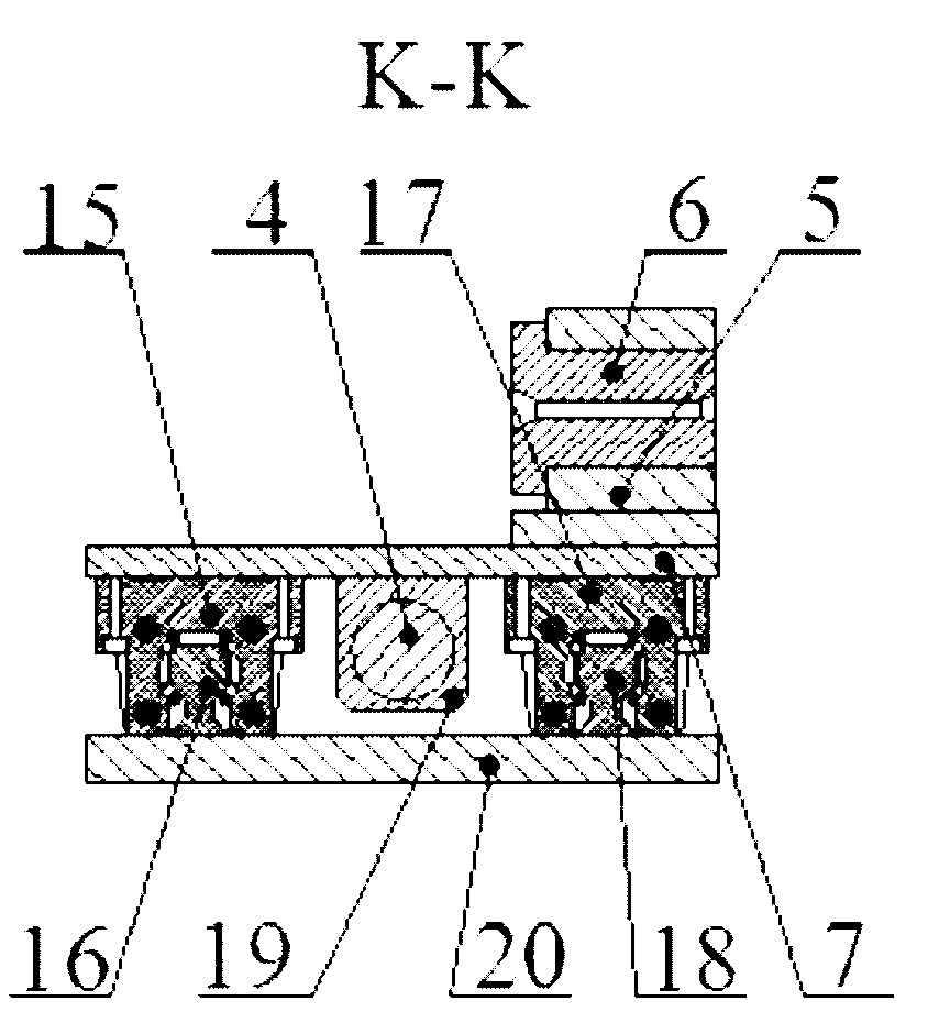 Opposite-cutting type blanking machine for driving linear motion of double screw rods by AC (Alternating Current) servo motor