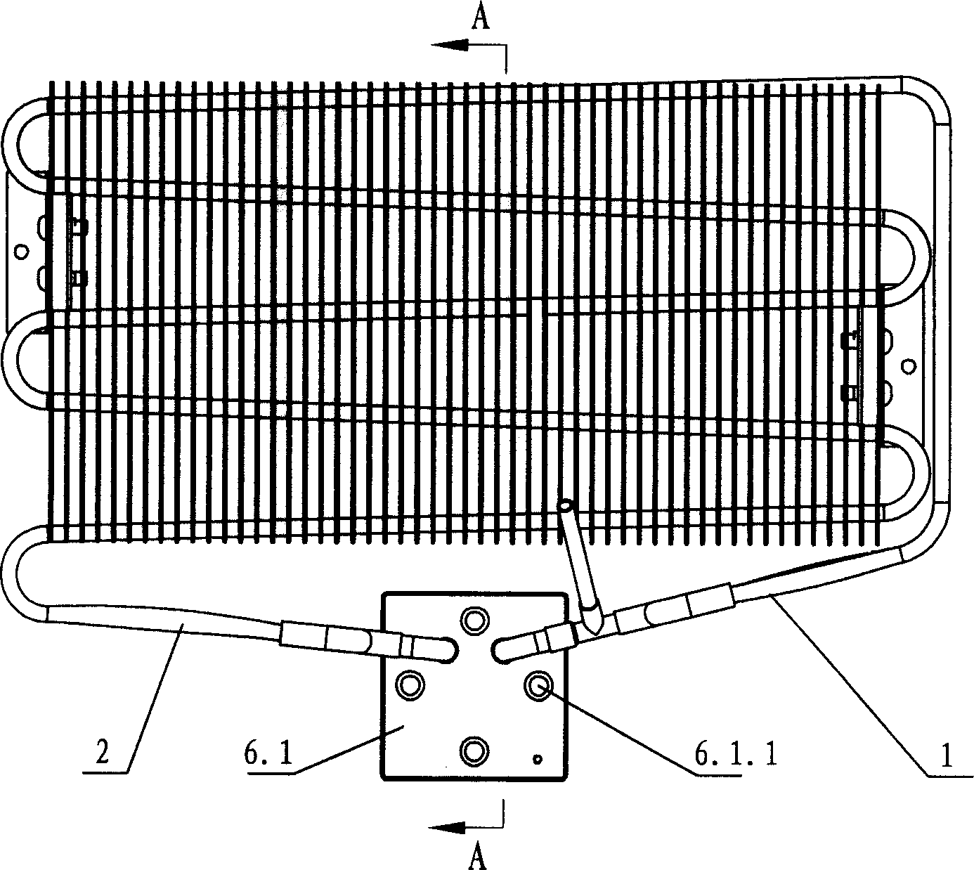 Heat pipe device for electronic refrigerator and making method thereof