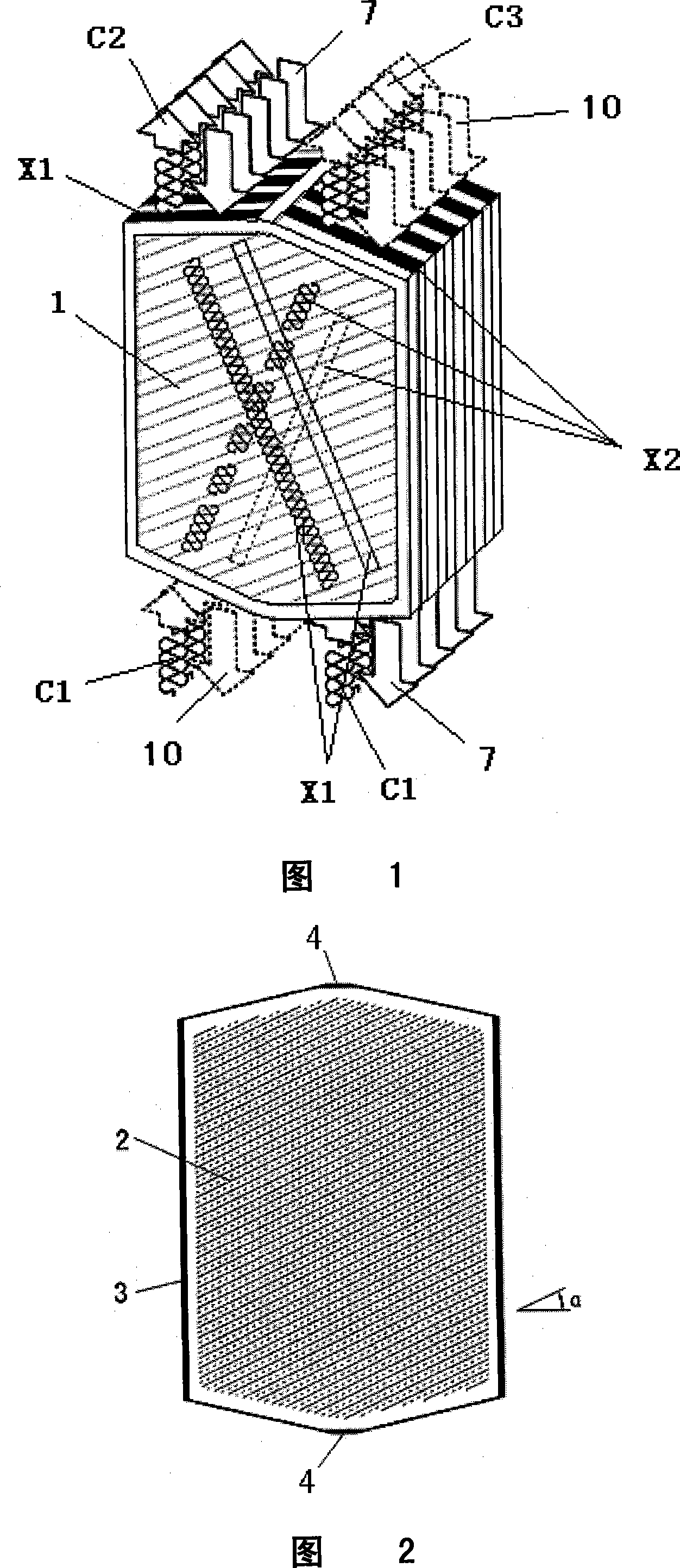 Corrugated plate type water evaporation and cooling type heat exchanging tampering device