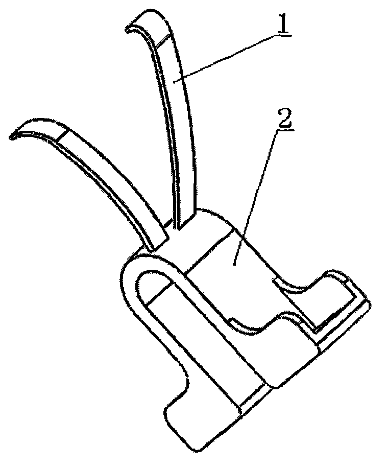 Airfoil type lumbar-isthmus internal fixator