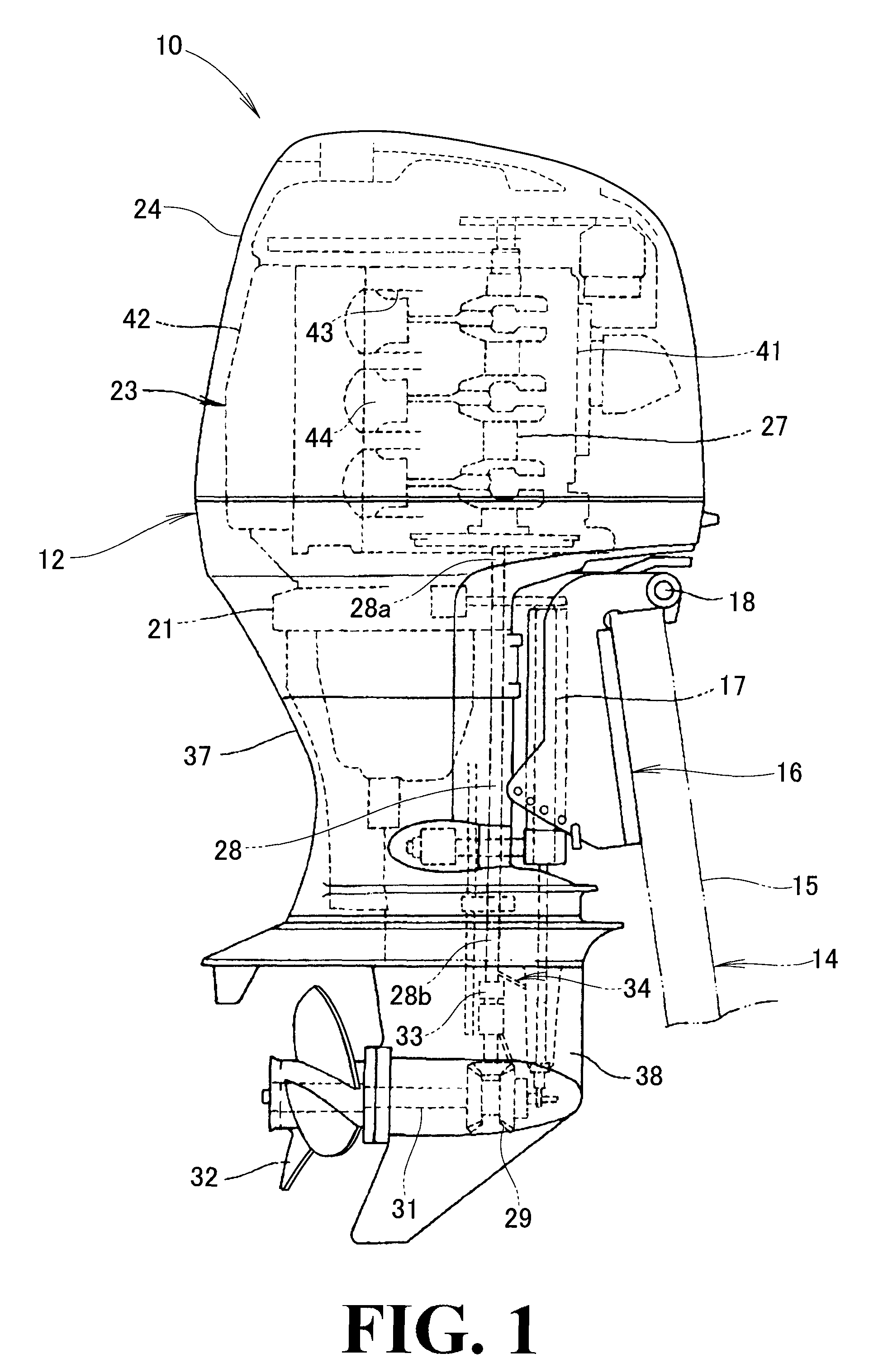Outboard engine unit