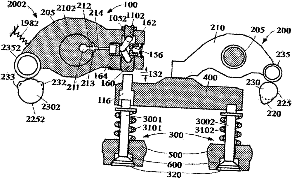 Driving device of engine brake
