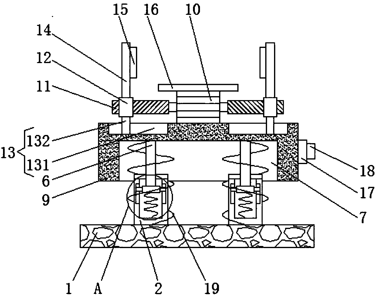 Vibration-isolation mounting device for power equipment