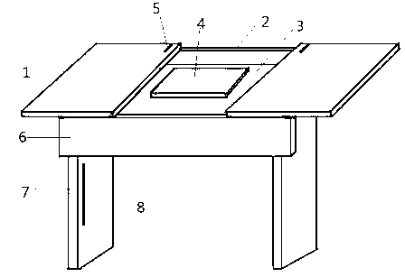Embedded comprehensive computer desk