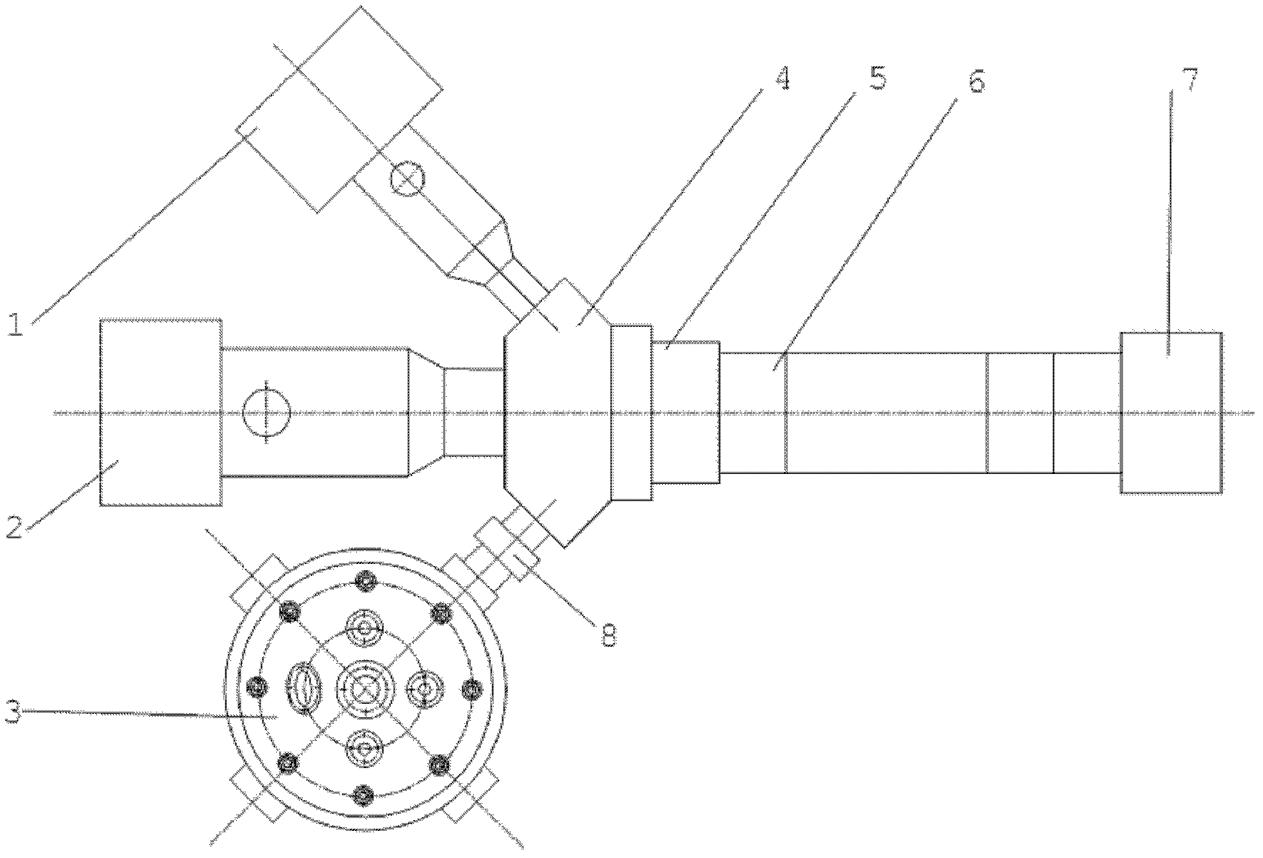 In-situ reaction forming device for differential and integral calculus laminated polymer composite material and in-situ reaction forming method