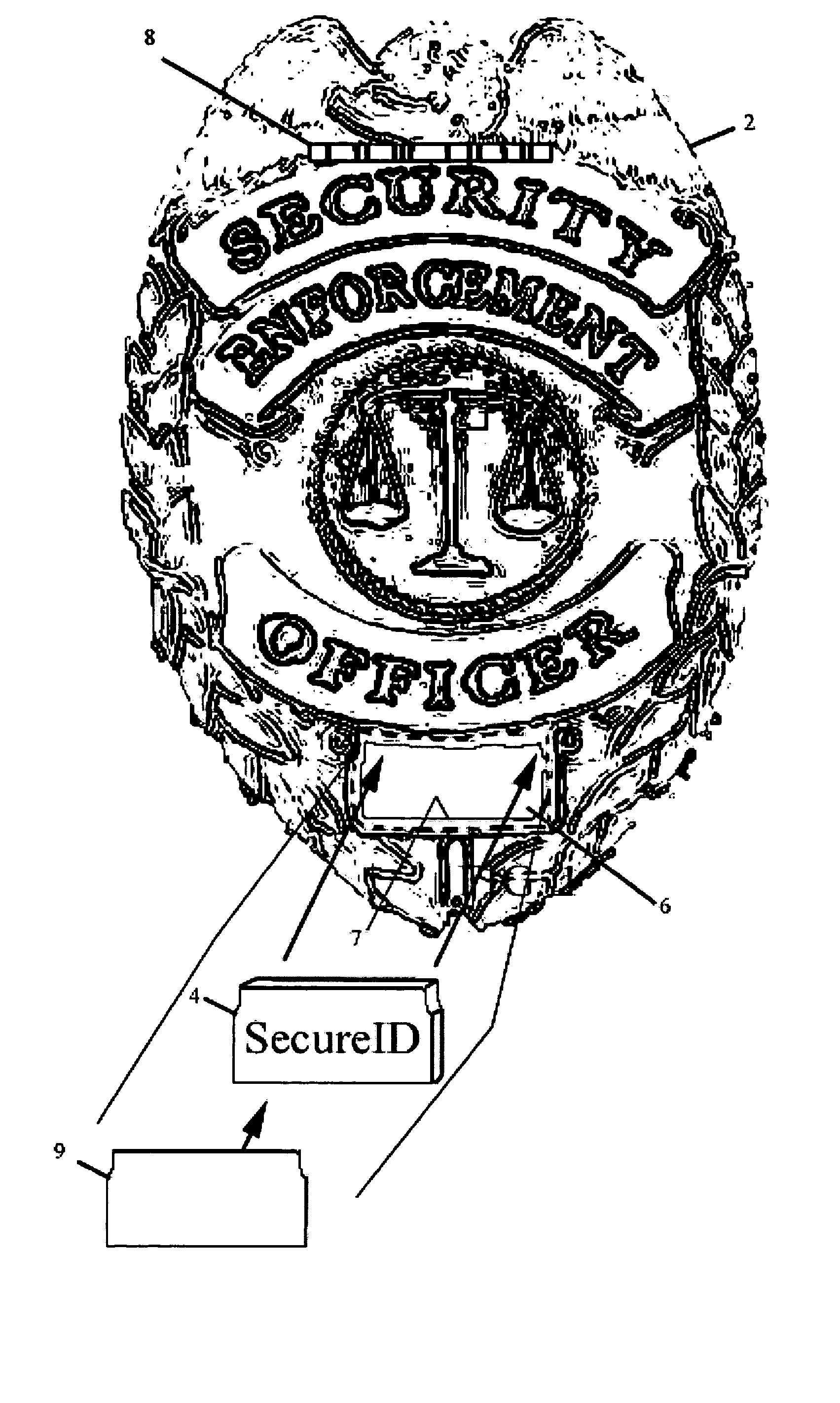 Secure identification badge