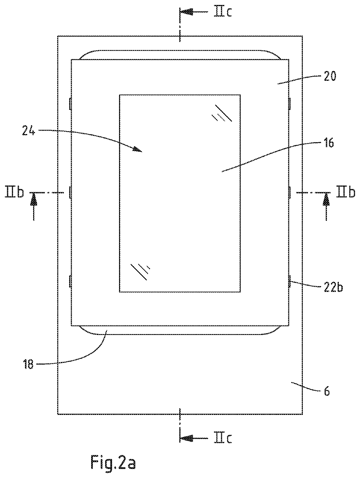 Lighting device with transparent stabilizer element