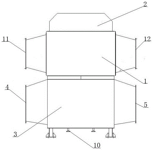 A plate type air preheating device with regulating function