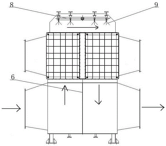 A plate type air preheating device with regulating function