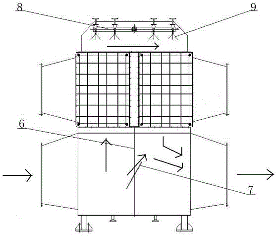 A plate type air preheating device with regulating function