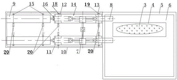 Telescopic ingot solidification terminal electromagnetic stirring device