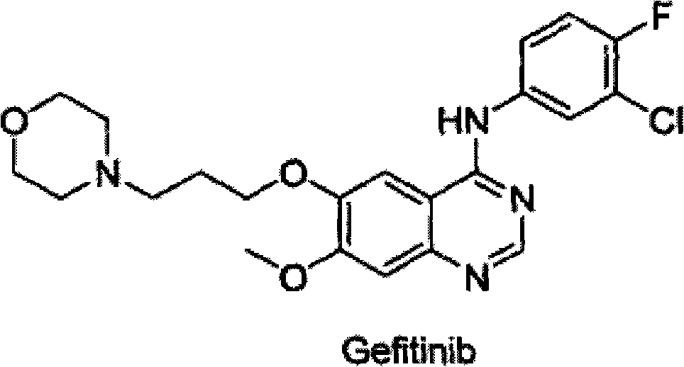 Amidine compound capable of preparing gefitinib and preparation method thereof