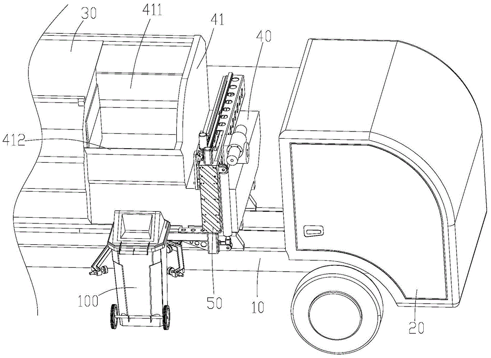 Intelligent self-loading and unloading-type garbage compression truck