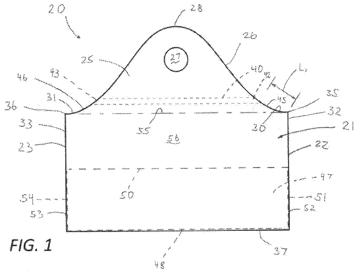 Sealable wave bag assembly with integrated venting