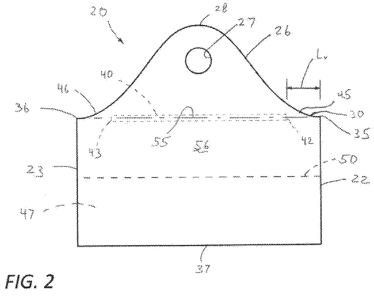 Sealable wave bag assembly with integrated venting
