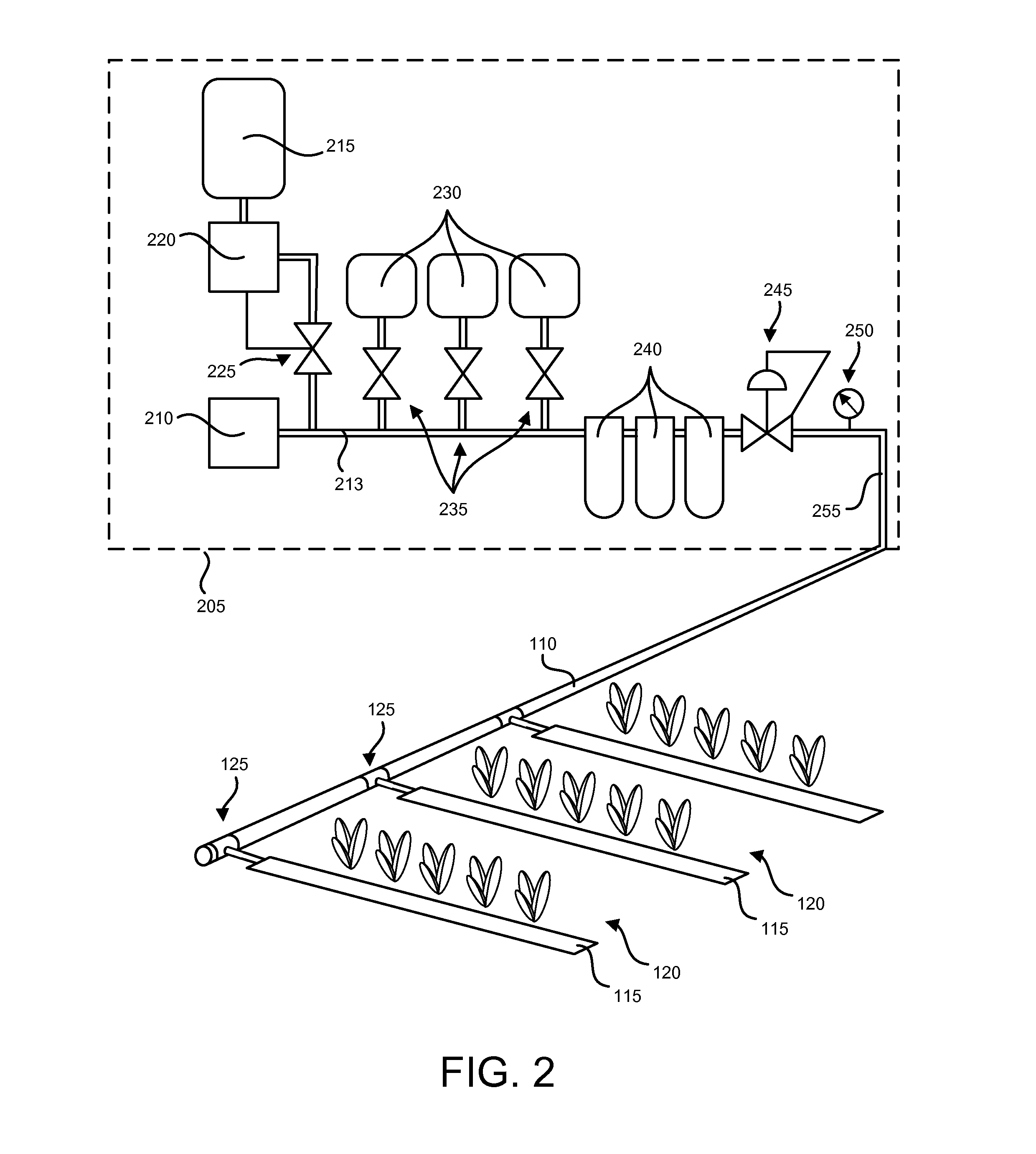 Delivery tube for irrigation and fertilization system and method for manufacturing same