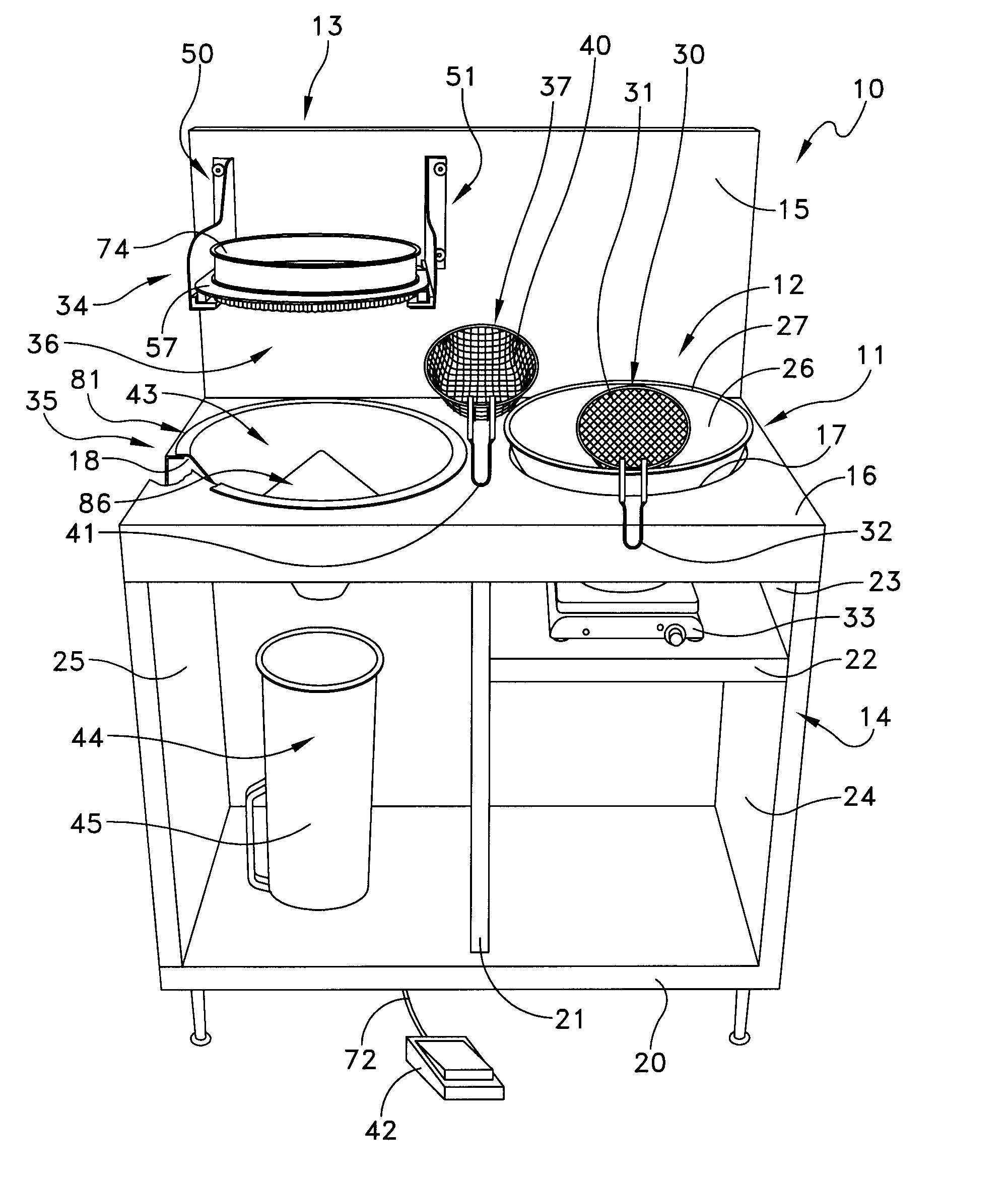 Apparatus for coating an item with a dry particulate material