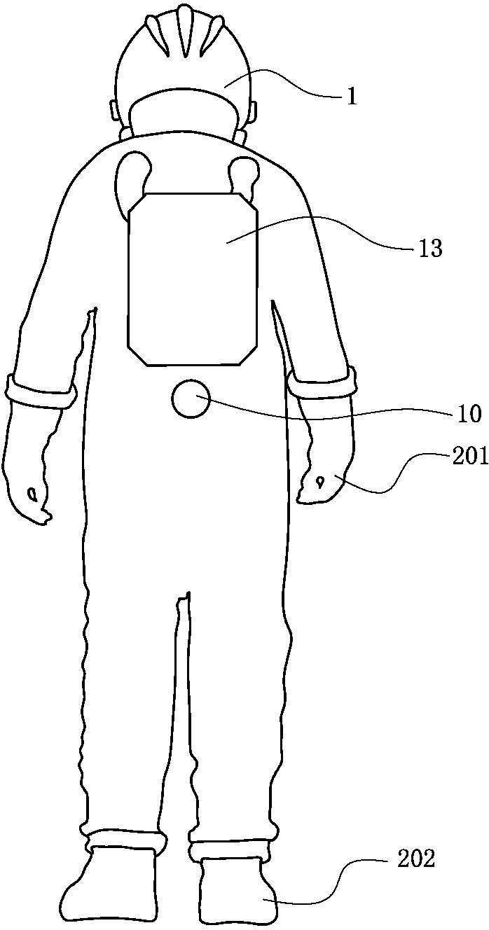Intelligent wearable equipment for coal occupational disease protection and coal occupational disease control method