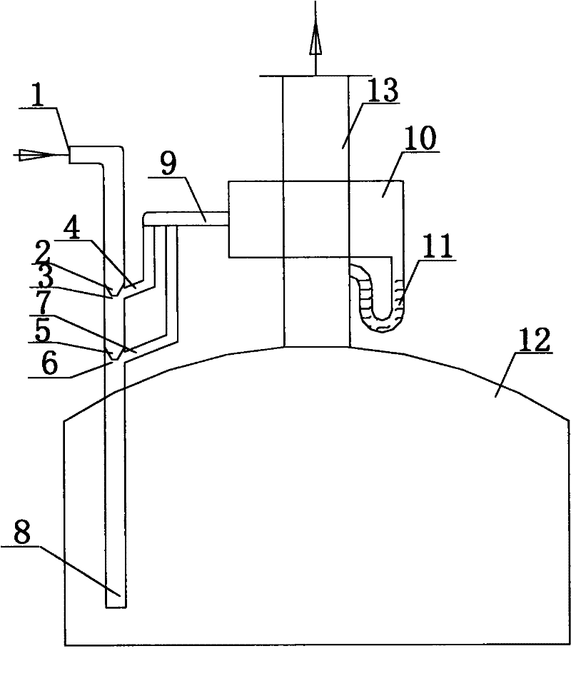 Multistage air self-suction spraying device