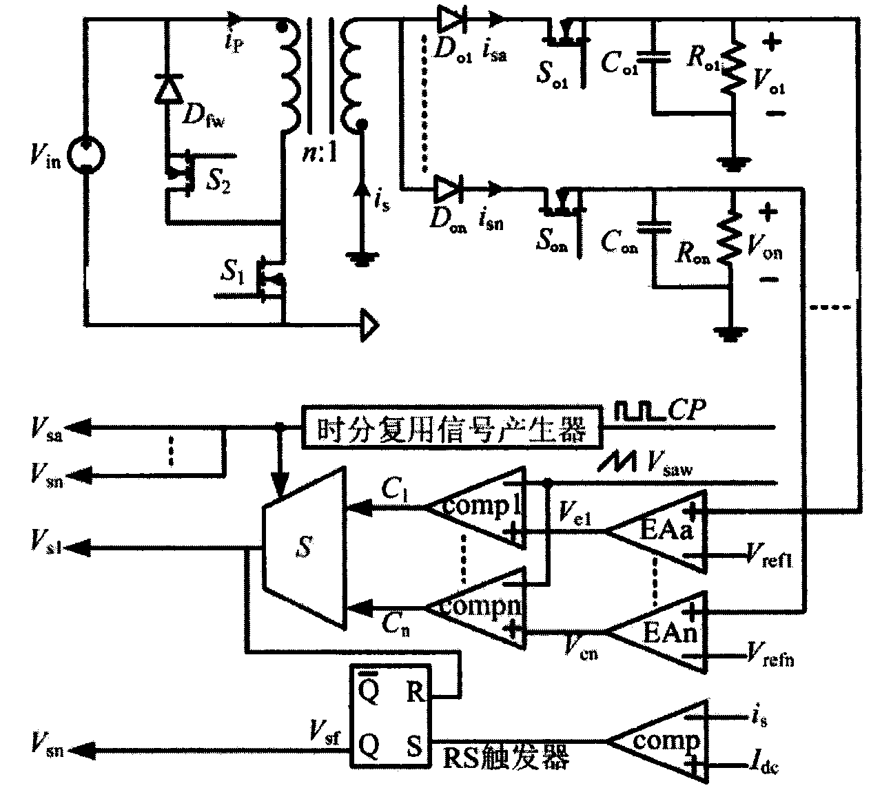 Wide-range single-inductor multiple-output converter