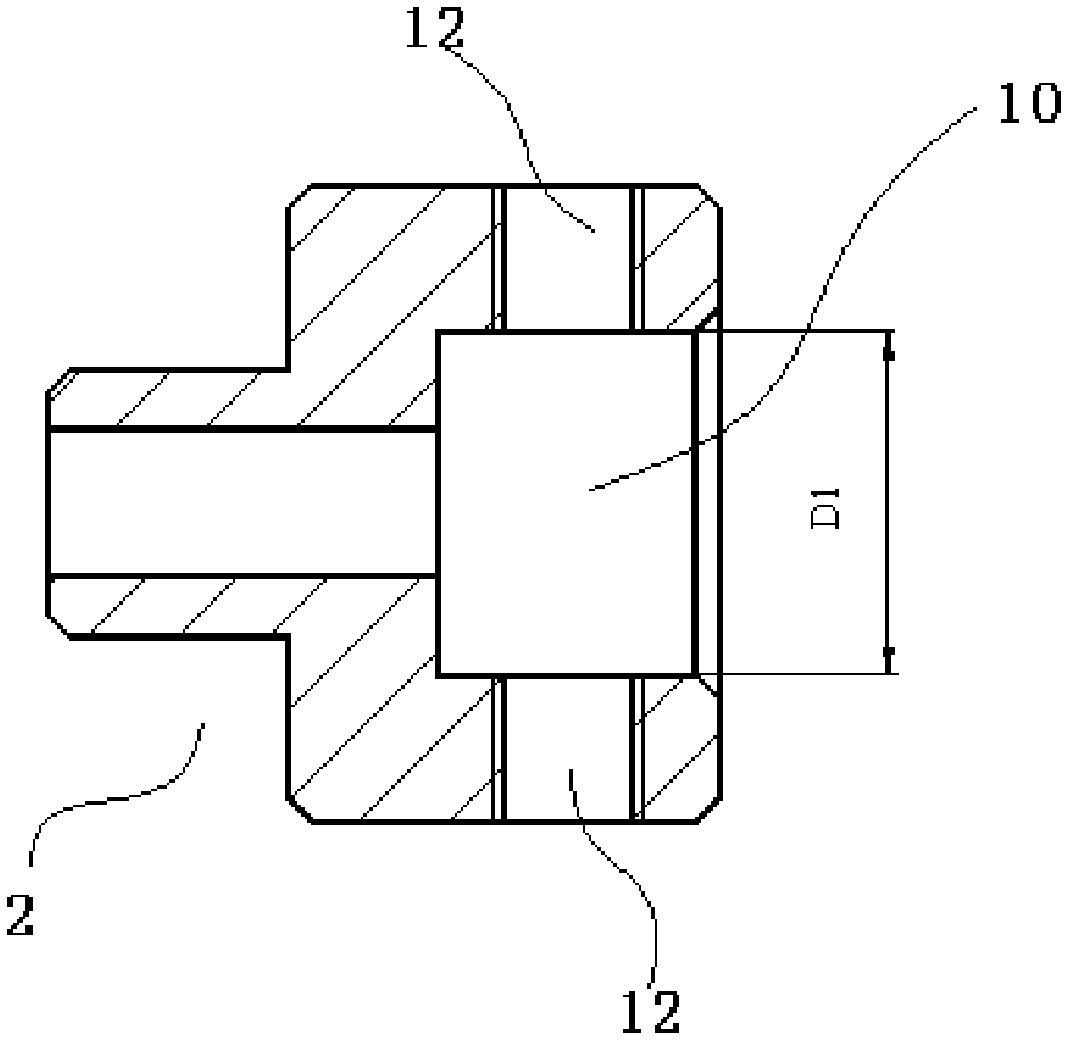 Clamp splice composite set specially used for centre-hole-free shaft section knurling process