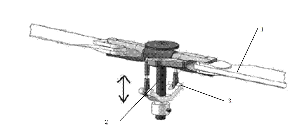 Non-co-axial multi-rotor aircraft and attitude control method thereof