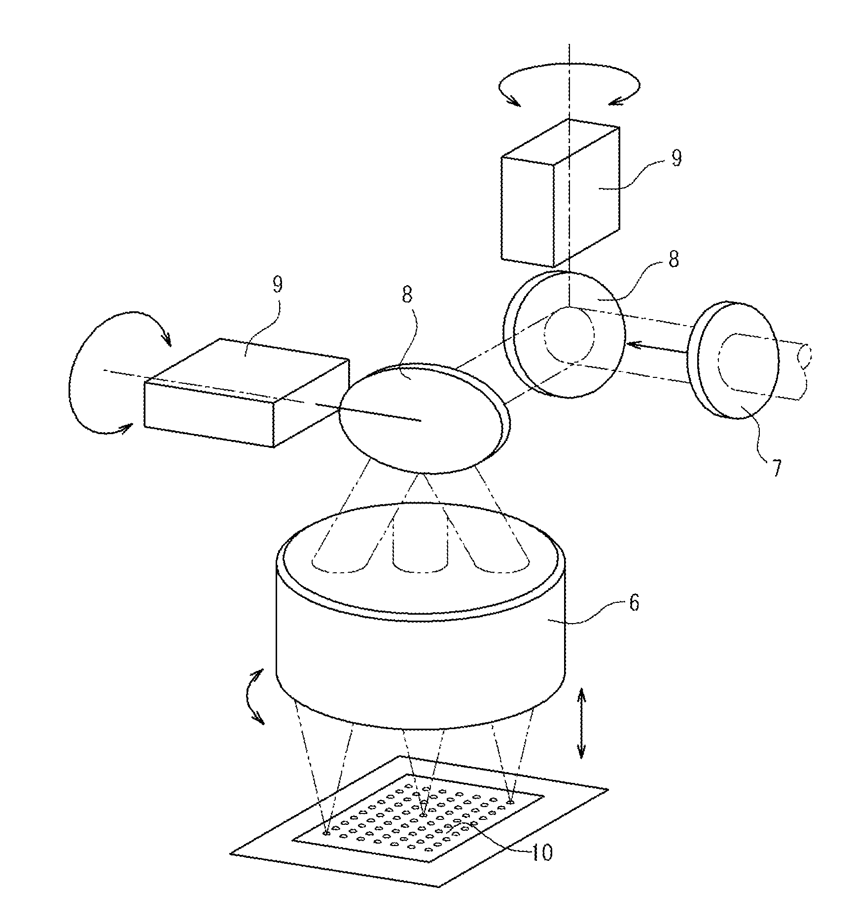 Light condensing optical system, laser processing method and apparatus, and method of manufacturing fragile material