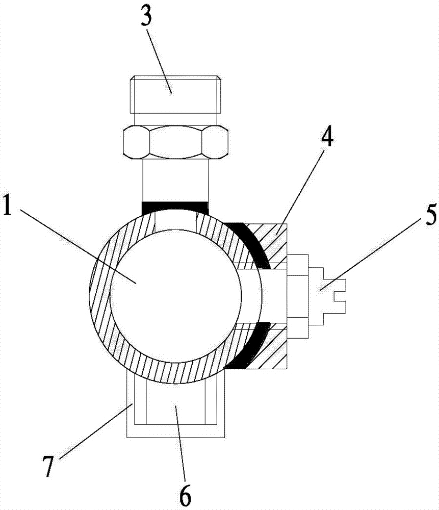 Deformation-resistant anti-freezing sprayer nozzle component for sanitation cleaning trolley