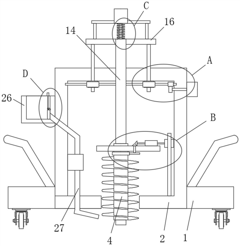 Vehicle-mounted mobile soil pollution robot sampling, detecting and remediation treatment vehicle