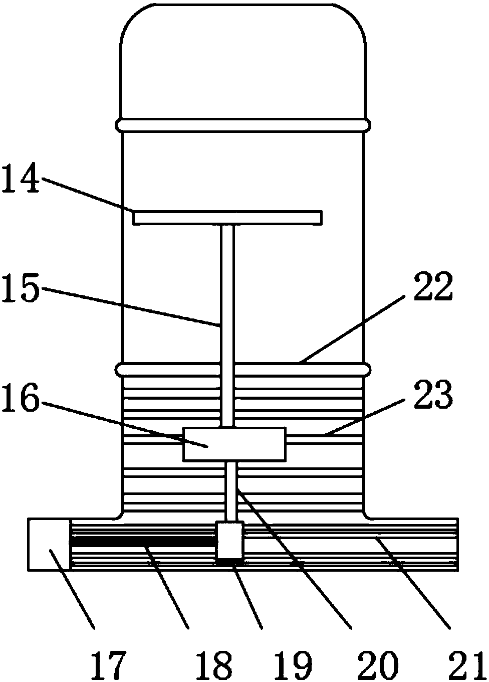 Dish-washing machine auxiliary device realizing telescoping and rotation