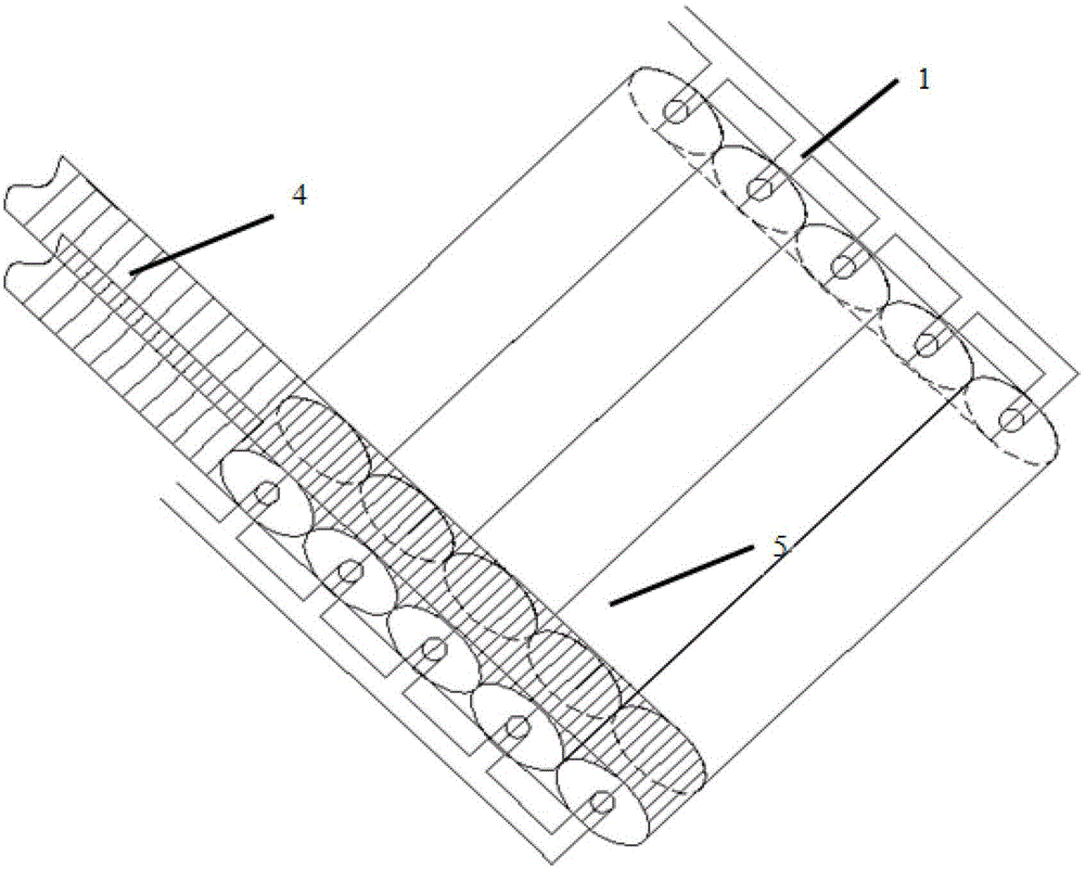 Multi-transmission belt type anti-silting drainage body device and method thereof