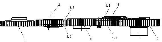 Noise reduction type engine gear transmission system