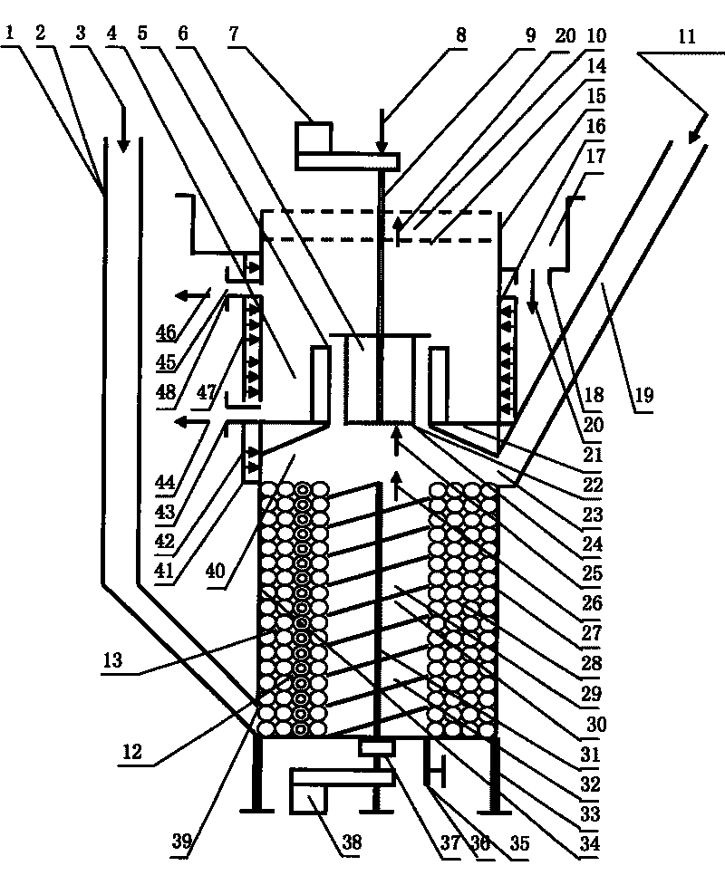 Method and device for simultaneously carrying out grinding and floatation processes on ultrafine particles