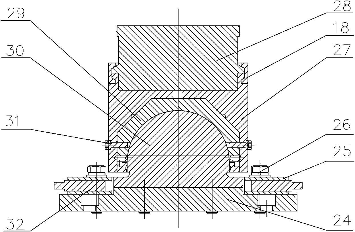 Wear simulation test bench for the friction pair of the bottom pivot of the miter gate