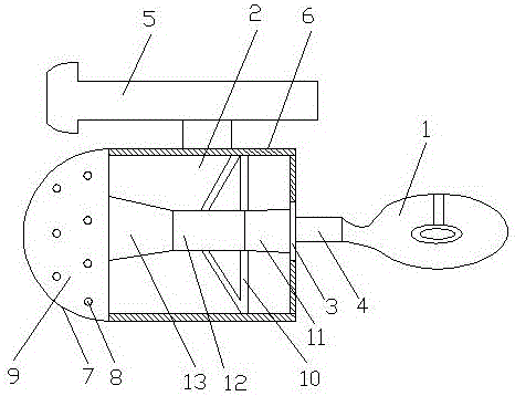 Tread rubber cooling water high-pressure blowing device