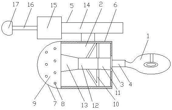 Tread rubber cooling water high-pressure blowing device