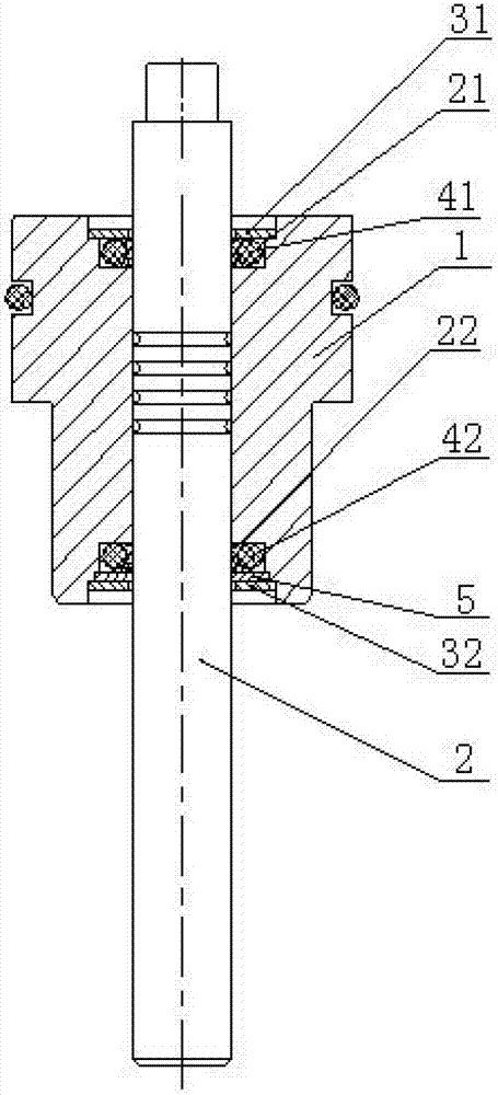 Sealing structure for electric EGR (exhaust gas recirculation) valve