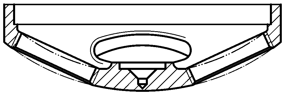 Turning method for inner hole of turntable