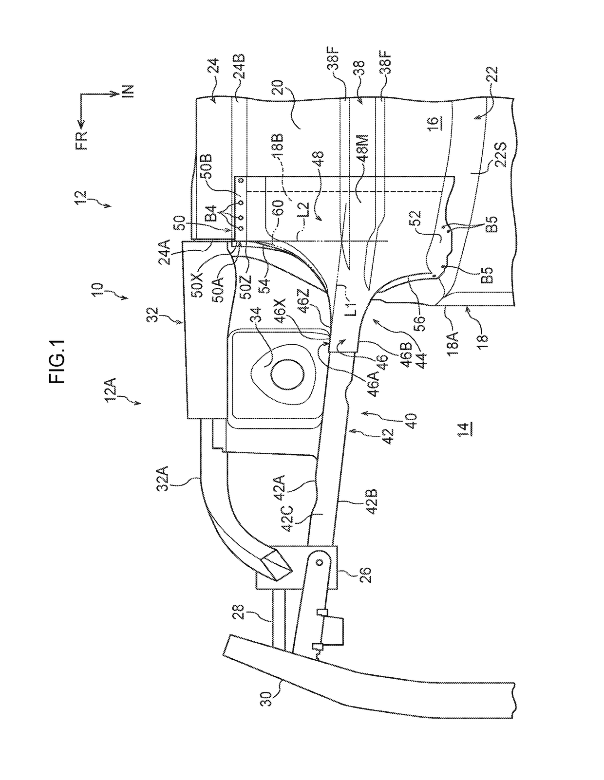 Vehicle frame structure