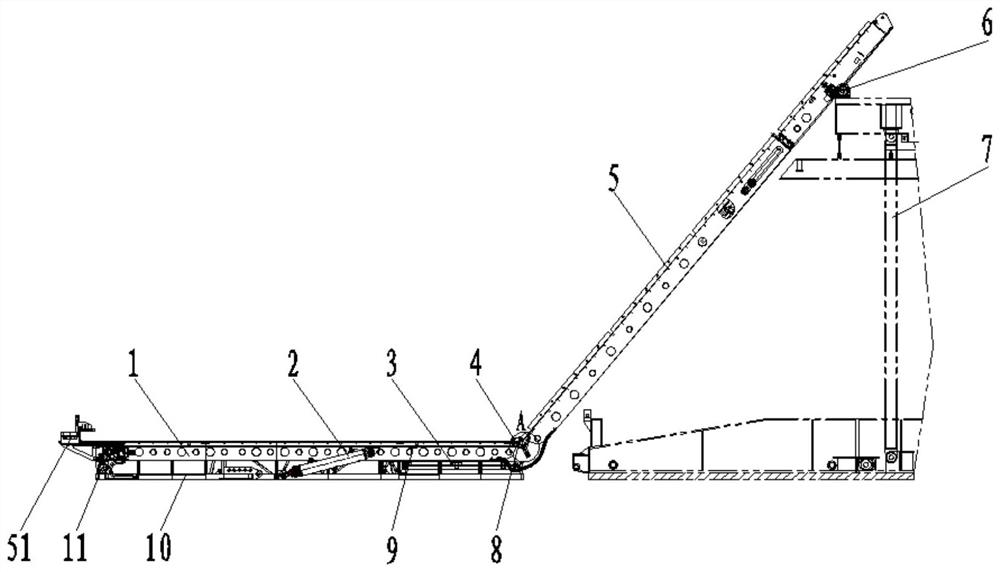 Batch pipe column conveying device and pipe column processing method
