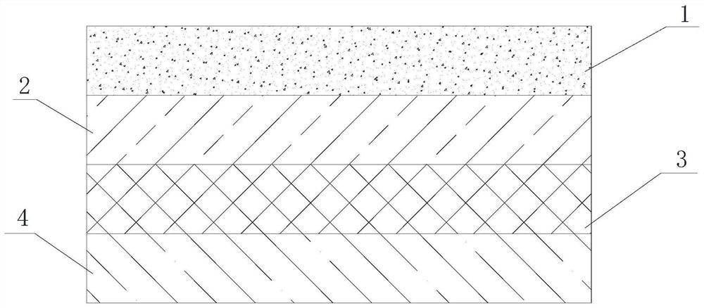 Projection display film with large viewing angle and preparation method thereof