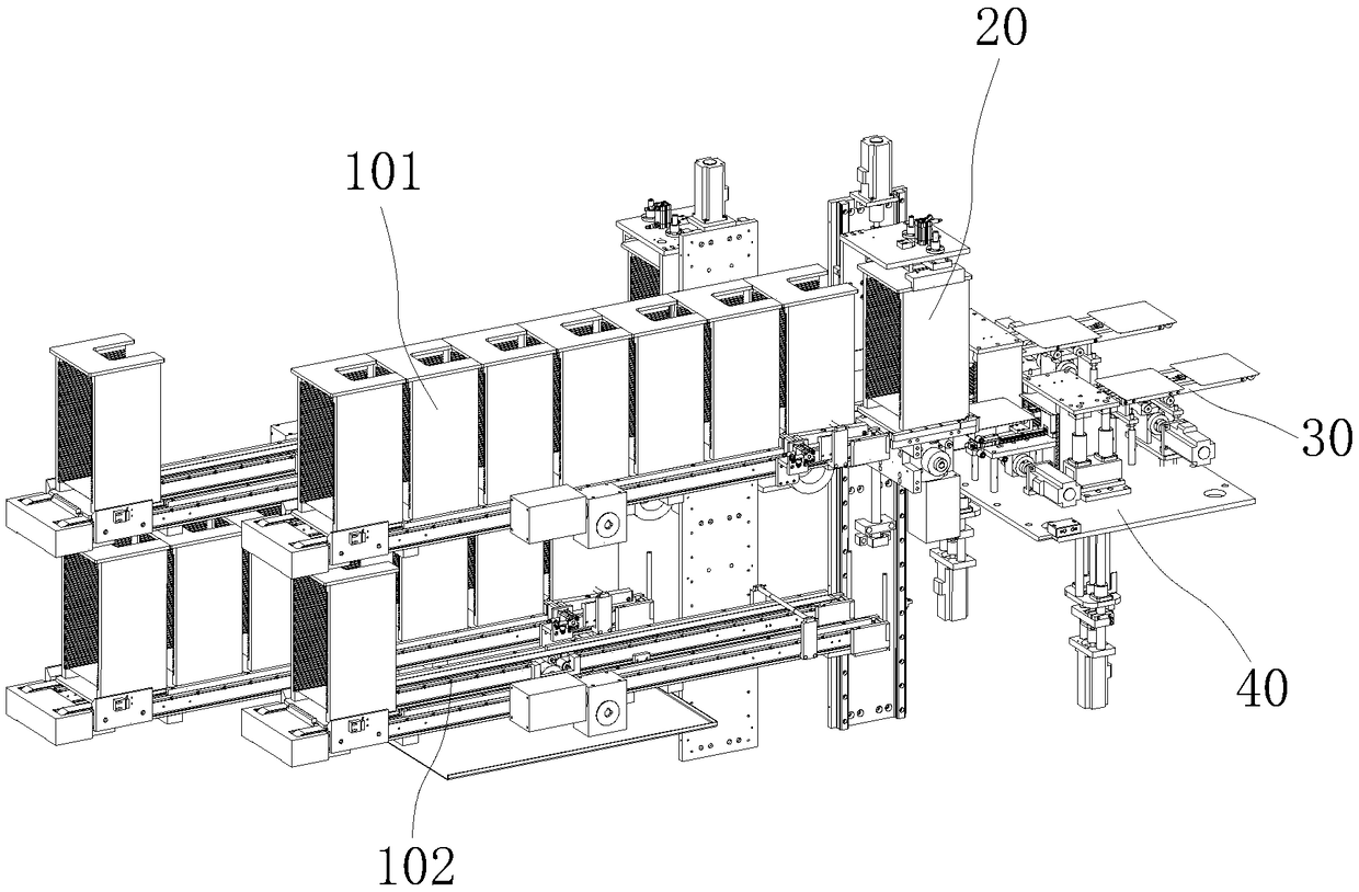 A graphite boat automatic loading and unloading equipment