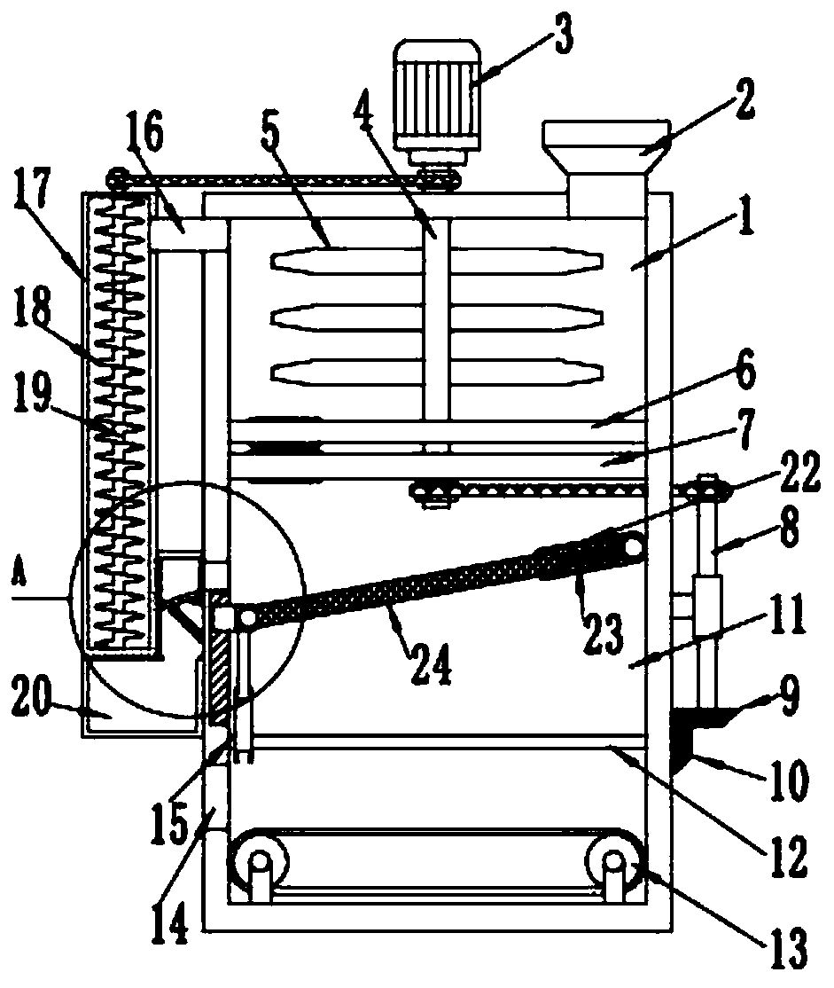 A circulating sand screening device for construction engineering