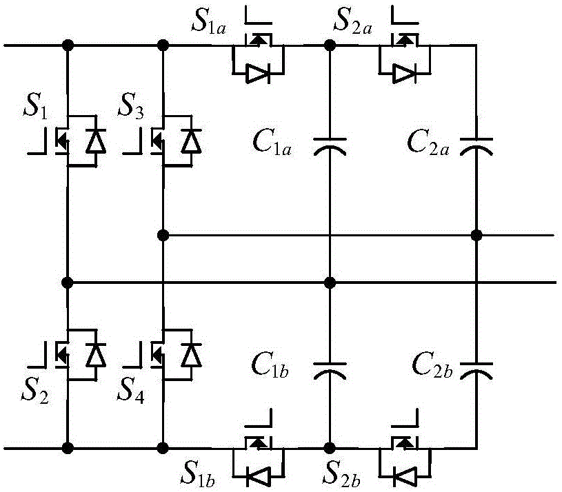 Five-level self-balanced inverter based on bridge switched capacitor module