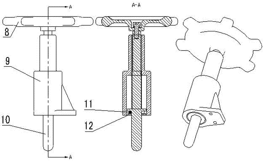 Quick release method and device for space vehicle power system external control equipment