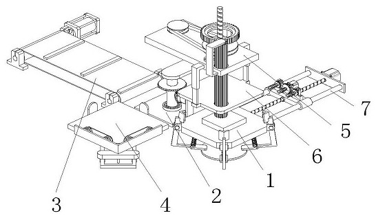 A kind of equipment for drilling holes in the production of load-bearing plates