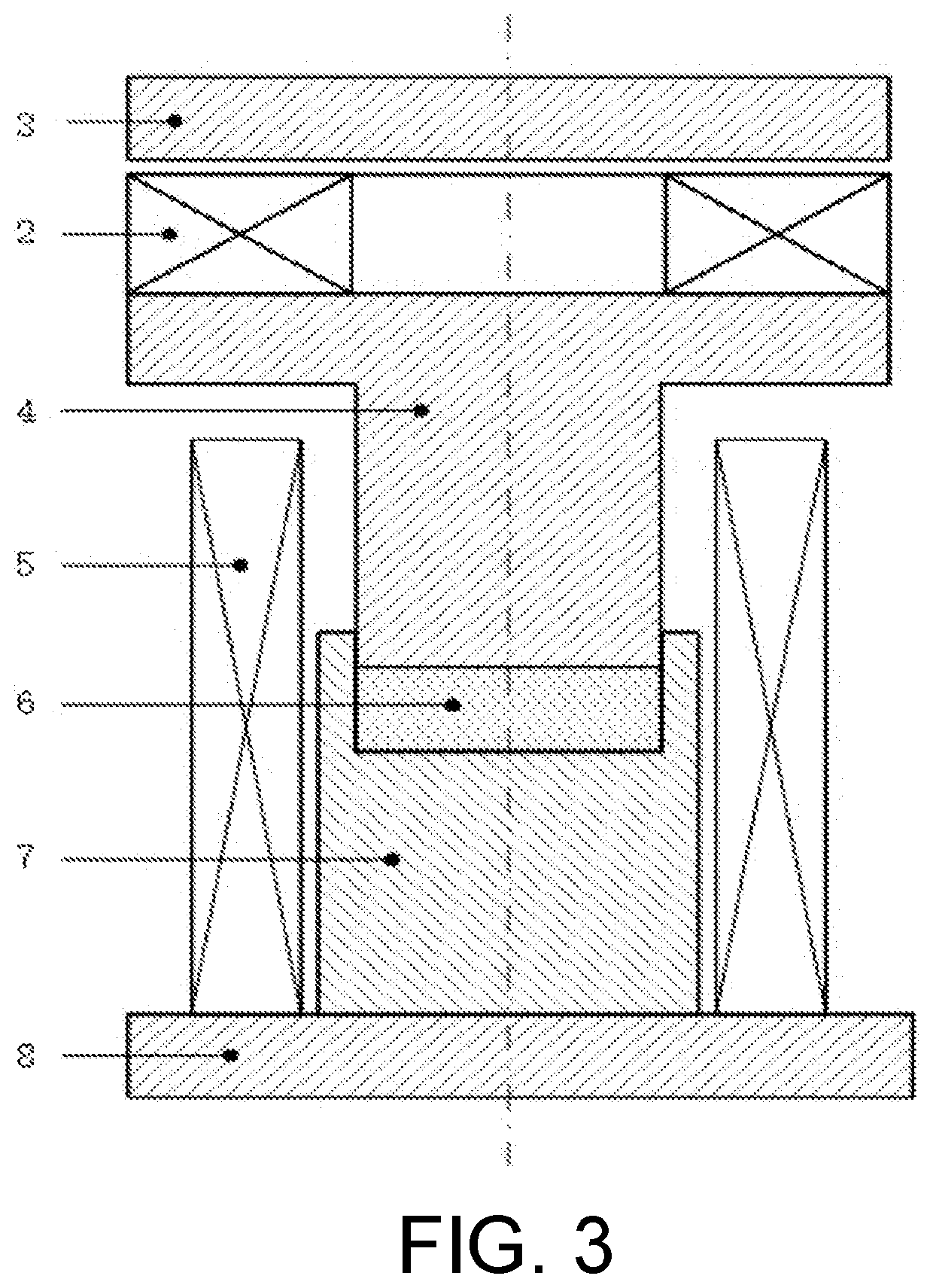 Compression-molding method and device for permanent magnet