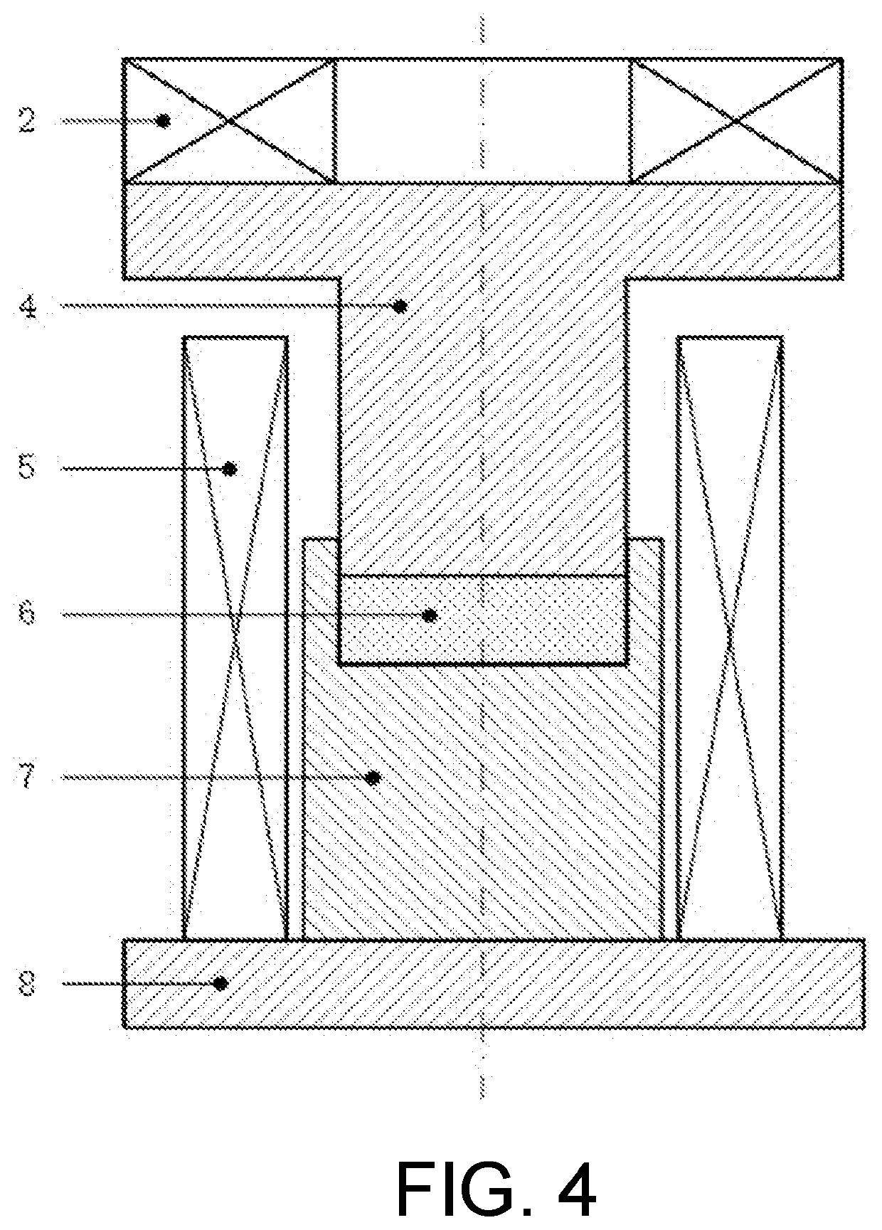 Compression-molding method and device for permanent magnet